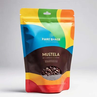 Sachets Doypack personnalisés 100g 150g 250g 500g avec fermeture éclair pour l'emballage de grains de café