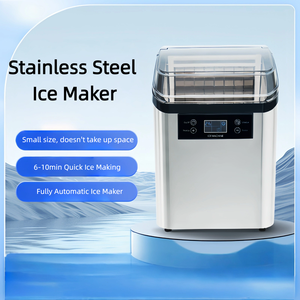 יעילות גבוהה אוטומטית מכונת קרח מכונת יצרנית קרח נירוסטה מותאם אופטימיזציה לבית קפה בית מלון & שימוש ביתי - Product Image 2