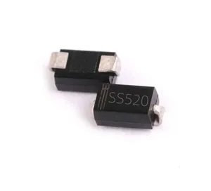 SMD Schottky ไดโอด SS520 DO-214AC SB5200 5A 200โวลต์โรงงานขายราคาขายส่ง SMD วงจรเรียงกระแสไดโอด