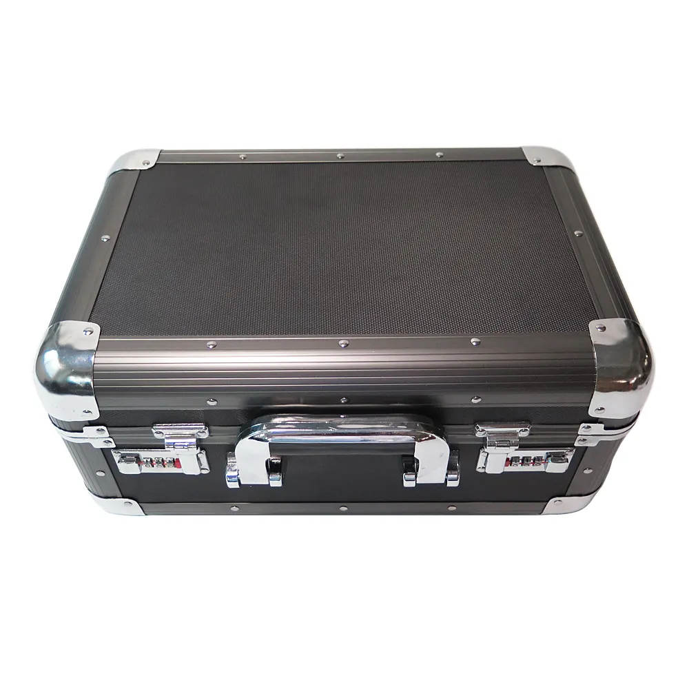 Aangepaste Grootte Aluminium Carry Case Tool Koffer Kleine Harde Aluminium Koffer Met Schuim