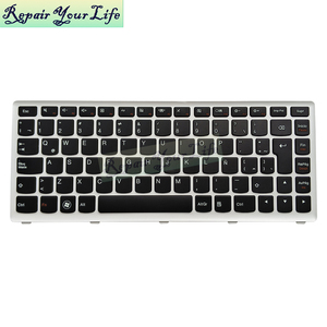 <span class=keywords><strong>LA</strong></span> SP <span class=keywords><strong>RU</strong></span> US tastiera per Laptop Lenovo Ideapad U310 U310 -ITH U310 -ISE U310 -IFI tastiera 25204986 con cornice bianca - Product Image 5