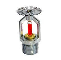 Kepala Sprinkler Kebakaran Tipe Gantung Tegak dengan Kaca Pelindung dan Bohlam K5.6