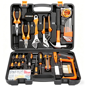 Hot Sale Household Hardware <b>Tool</b> <b>Set</b> New Tape Measure Claw Hammer Wrench Screwdriver Bits Hex Keys - Product Image 1
