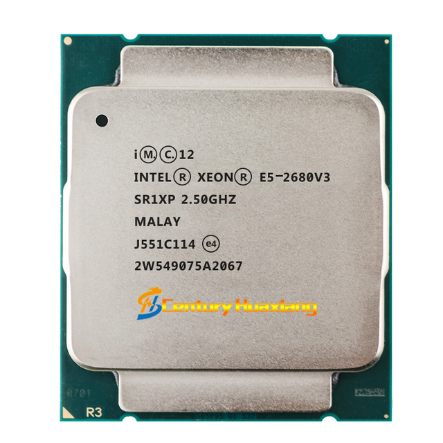 Xeon Cpu E5-2680V3 Server CPU 2.5GHz 22NM 120W LGA 2011-3 2660V3 2660V4 2667V4 2670V3 2667V3 2680V4