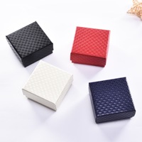 Boîte d'emballage en papier couleur personnalisée de luxe en gros pour bijoux montres colliers boucles d'oreilles logo gaufrage stratification mate