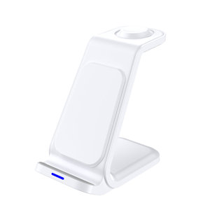 Oem Logo Room Home <span class=keywords><strong>3</strong></span> In-1 Cargador Inalambrico Deck <span class=keywords><strong>Flip</strong></span> Flat Base Thin 4 In1 Ring Coil Lamp Desk Usb Fast Wireless Charger - Product Image 2