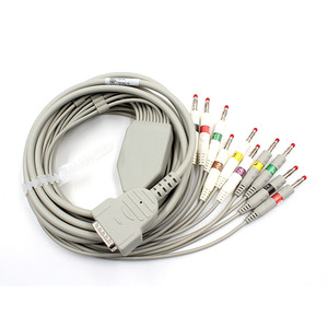 Compatible con el cable ECG GE Marquette con conector tipo banana, cable ECG de 10 derivaciones - Product Image 1