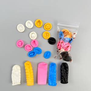 Guanti per Dita in Lattice Antistatici all'Ingrosso, Protezioni per Dita in Gomma - Product Image 1