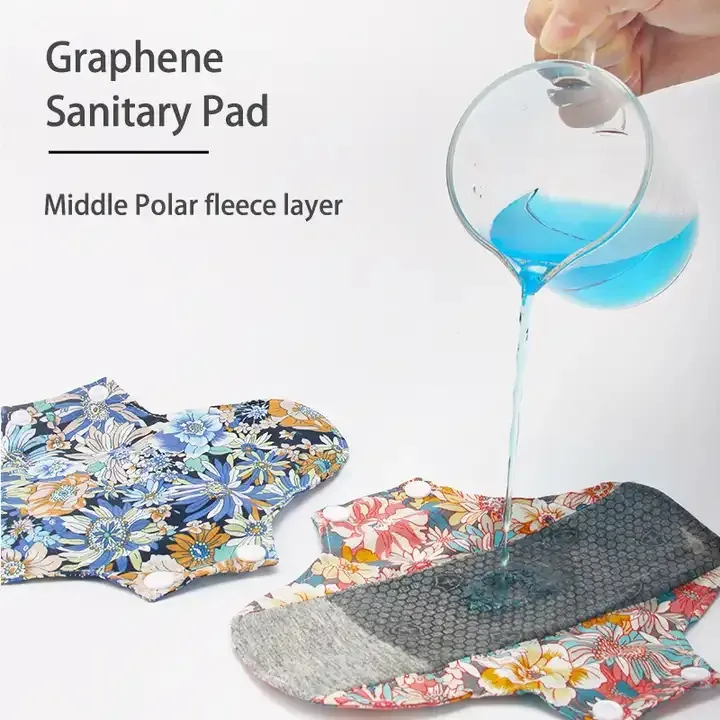 Hot sell graphene women period cloth sanitary pads panty liners for daytime