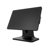 Terminal POS de Doble Pantalla Táctil BOE de 15.6 Pulgadas, con Wi-Fi, Bluetooth, Compatible con Windows 10/11, SSD de 256 GB, Diseño Negro para Punto de Venta