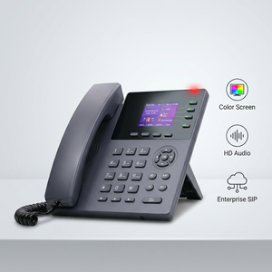Téléphone IP PoE à écran couleur, 4 comptes SIP, voix HD, Ethernet 10/100M, téléphone de bureau VoIP - Product Image 5