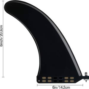 ครีบยางนิ่มสำหรับกระดานโต้คลื่น ขนาด 8 นิ้ว 9 นิ้ว ทำจาก TPU ครีบหางขนาดใหญ่ ช่วยปรับสมดุลการกันน้ำ สำหรับกระดานโต้คลื่นและกระดานแพดเดิลบอร์ด - Product Image 2