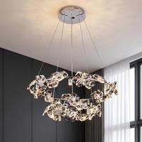 Nouveau Lustre en Cristal de Luxe Français PM 2026 pour Salon, Éclairage de Restaurant, Design Moderne en Cristal, Lampe Suspendue pour Chambre à Coucher
