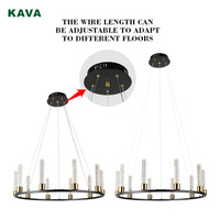 Luminaire suspendu en cristal moderne Luminaire suspendu pour la maison décoratif pour salon Led Suspension de plafond pour restaurant