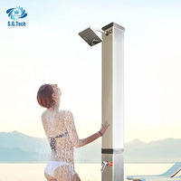 Douche solaire d'extérieur en acier inoxydable et PVC pour piscine et SPA Piscines gonflables écoénergétiques et écologiques
