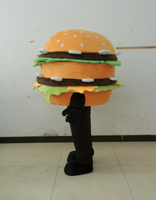 Costumes de mascotte alimentaire unisexe personnalisés Blue Sky, personnage adulte en peluche Hamburger pour Thanksgiving, spectacles publicitaires en extérieur