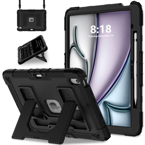 Capa Resistente a Impactos para iPad Air 13 M2 M3 2024 2025 com Suporte Dobrável, Porta Caneta Magnético e Alça de Ombro OEM ODM - Product Image 1