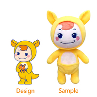 Jouets en peluche coton, Design Unique, de haute qualité, peluche personnalisée, jeux vidéo de dessin animé, poupées d'animaux