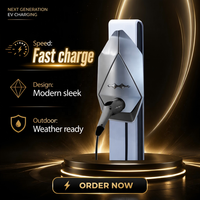Cargador de Pared para Vehículos Eléctricos Equation Leopard 5 8  7KW GB Estándar, Nueva Estación de Carga Doméstica con Cable de 5m, 8 Piezas