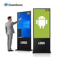Pantalla Táctil Capacitiva LCD de 43/50/55/65 Pulgadas, Vertical, de Pie, para Señalización Digital y Animación en Centros Comerciales