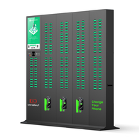 Station de location de batterie externe partagée rechargeable portable à 216 emplacements avec distributeur automatique de point de vente intégré