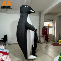 Costume de mascotte pingouin gonflable personnalisé, costume de pingouin gonflable géant pour défilé de rue, événement de carnaval, spectacle