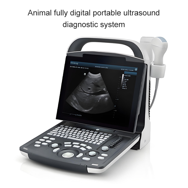 Portable Medical Ultrasound Scanner Black and White Ultrasound Machine for Veterinary and Grooming Clinics