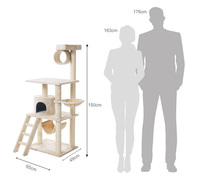 Meilleure vente Alibaba, fabricant OEM en bois, vente en gros, meubles personnalisés pour chat de compagnie, seau maison arbre à chat