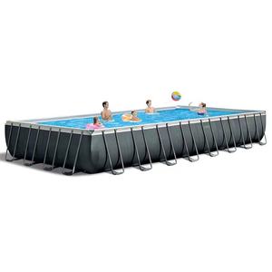 B02 <span class=keywords><strong>INTEX</strong></span> Équipement de natation et de plongée, baignoire froide, piscine de villa, piscine rectangulaire familiale, cadre en tuyau de 32 pieds - Product Image 3