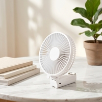 Ventilateur portable pliable avec logo personnalisé, vente en gros, ventilateurs électriques portables DC, ventilateur de table portable
