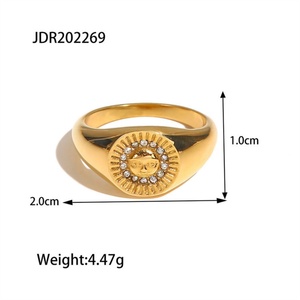 Retro <b>Silver</b> Plated Stainless Steel Cluster <b>Ring</b> with Lab Created Zircon Stones Heart Shape Casual/Sporty for Women - Product Image 6