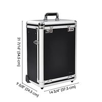 Étui de transport et de rangement en aluminium pour disques vinyles de 12 pouces, fabriqué en Chine, avec 3 rangées pour micro sans fil et équipement photo