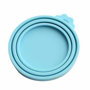 Tapa de Silicona para Latas de Comida para Mascotas, Redonda, de Color Sólido, Duradera, Inodora, Fácil de Limpiar, Diseño Simple, Almacenamiento de Alimentos para Mascotas - Product Image 2
