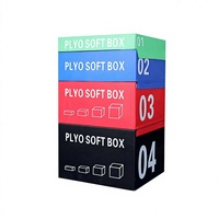 Caja de Salto de PVC 4 en 1, Entrenador de Músculos de Pierna con Fuerza Explosiva, Combo de Ejercicios de Fitness para Interiores, para Plyométricos, CrossFit, Gimnasio en Casa