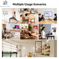 Afficheur numérique intelligent Bolan de 32 pouces, écran tactile 10 points, système d'exploitation Android, point d'accès Wi-Fi intégré, CMS intégré, portable pour une utilisation en intérieur/extérieur