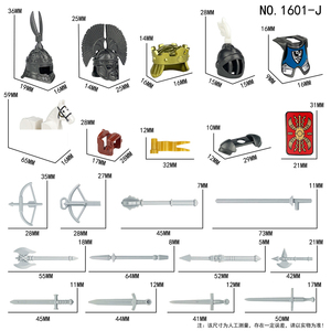Accessoires de blocs de construction du <span class=keywords><strong>Moyen</strong></span> Âge compatibles <span class=keywords><strong>Armes</strong></span> de chevalier médiéval pour mini figurines - Product Image 5