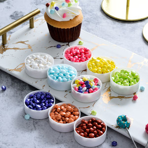 Bonbons pressés perlés brillants et colorés, bonbons comestibles en forme de diamant, OEM accepté, dragées, décorations de gâteaux comestibles, pépites en forme de dragées comestibles - Product Image 3