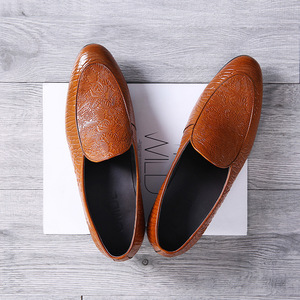 2025 New Trend Elegant Style British Authentic Genuine Leather Men's Cow Leather Dress <b>Shoes</b> Wedding Party <b>Shoes</b> Black - Product Image 2