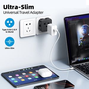 Worldplug 超薄迷你袖珍旅行适配器 全球通用电源适配器 多国国际插头 通用旅行适配器 - Product Image 3