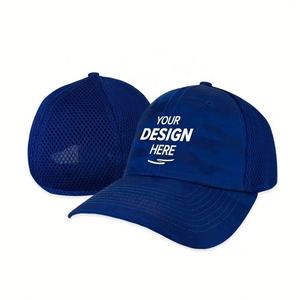 Casquette de baseball d'extérieur unisexe bicolore à 6 panneaux, bord incurvé, broderie 3D personnalisée, logo, tissu en coton, impression en relief à carreaux - Product Image 1