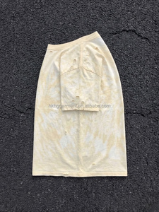 Camiseta de Algodón de Alta Calidad para Hombre, Estilo Vintage, Lavado, Blanca, Grunge, Corte Holgado, Desgastada, con Agujeros, Retro - Product Image 3