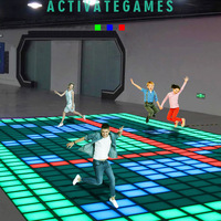 Les accessoires populaires programme DMX 64 pixels interactif led piste de danse carrelage sensible à la pression jeux pour enfants