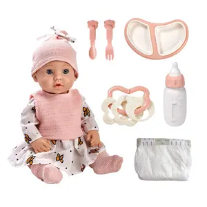 2024 Wiedergeborene Puppen Silikon Neugeborenes Baby Mädchen Wiedergeborene Babys Spielhaus Spielzeug Mädchen Spielzeug