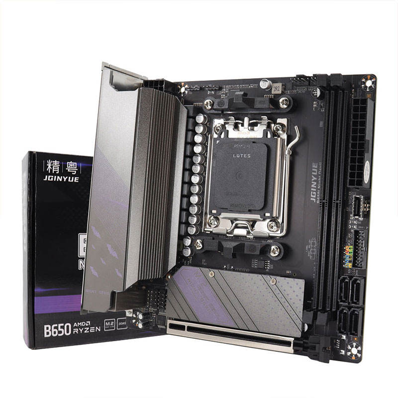 JGINYUE B650i Night Devil Mini ITX Motherboard: AM5 Support, DDR5