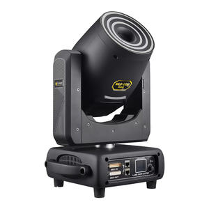 Projecteur laser RGB 15W à tête mobile, 256 motifs, anneau LED 3 couches, DMX512, contrôle par application, éclairage de scène DJ pour club et bar - Product Image 1