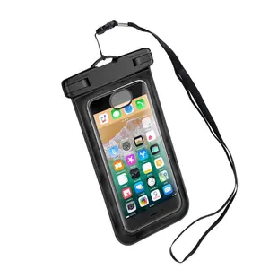 通用防水干袋盒带颈部挂绳水下透明手机支架沙滩泳池手机大保护器