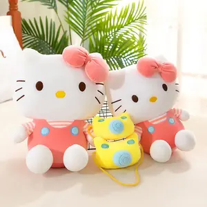 Jouets en peluche Sanrioed Anime Cartoon Kawaii Kuromi Kitty My Melody Cinnamoroll Toys Home Decoration Dolls for Kids Birthday Gifts