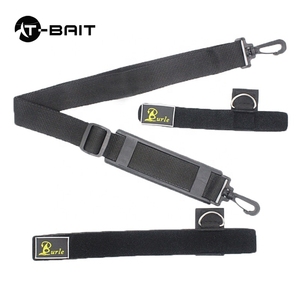 Canne à pêche noir réglable bandoulière taille tige fixe ceinture sangle de transport fronde canne à pêche attirail bandoulière ceinture - Product Image 3