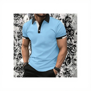 Camisa de manga corta personalizada de alta calidad para hombre, uniforme de negocios de talla grande, algodón transpirable, logotipo que absorbe el sudor en blanco - Product Image 3