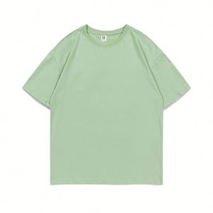 Design Custom Summer Short Sleeve T-<b>shirt</b> Pure Cotton Men's Loose Top Round Neck Solid Color T-<b>shirt</b> - Product Image 4